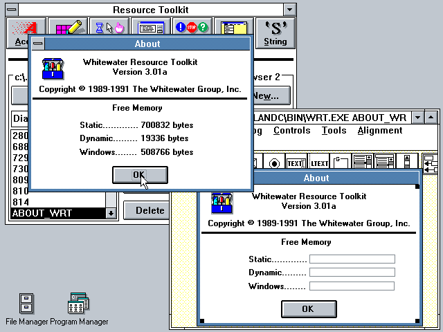Borland CPP 2.0 - Whitewater Resource Toolkit